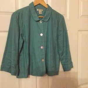 Orvis 100% Linen Robin’s Egg Blue Jacket